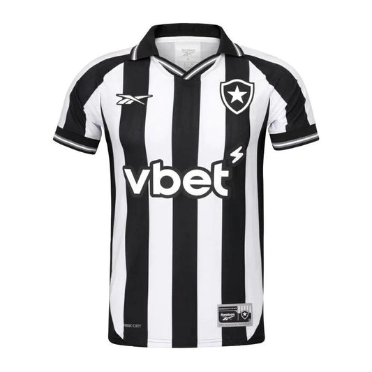 Camisa Botafogo I 25/26 Torcedor Reebok - Branca e Preta (vbet)